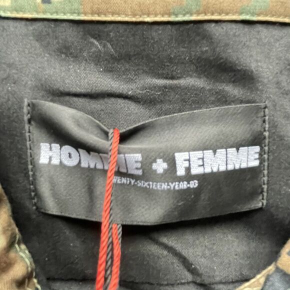 NWT Homme+Femme Los Angeles Digital Camo Full Zip Lightweight Jacket XXL Men - Picture 5 of 10